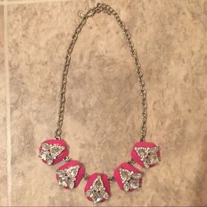 Pink statement necklace